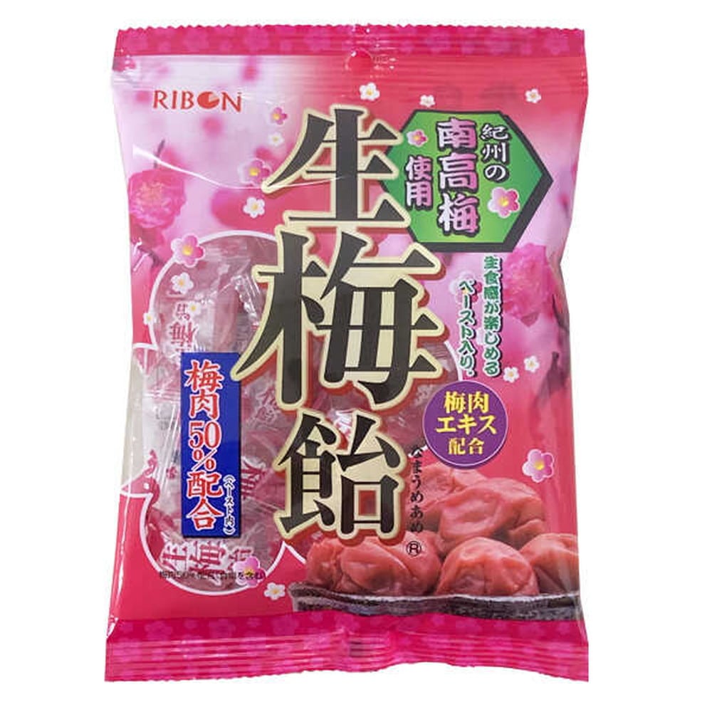 ◆リボン 生梅飴 90G【12個セット】