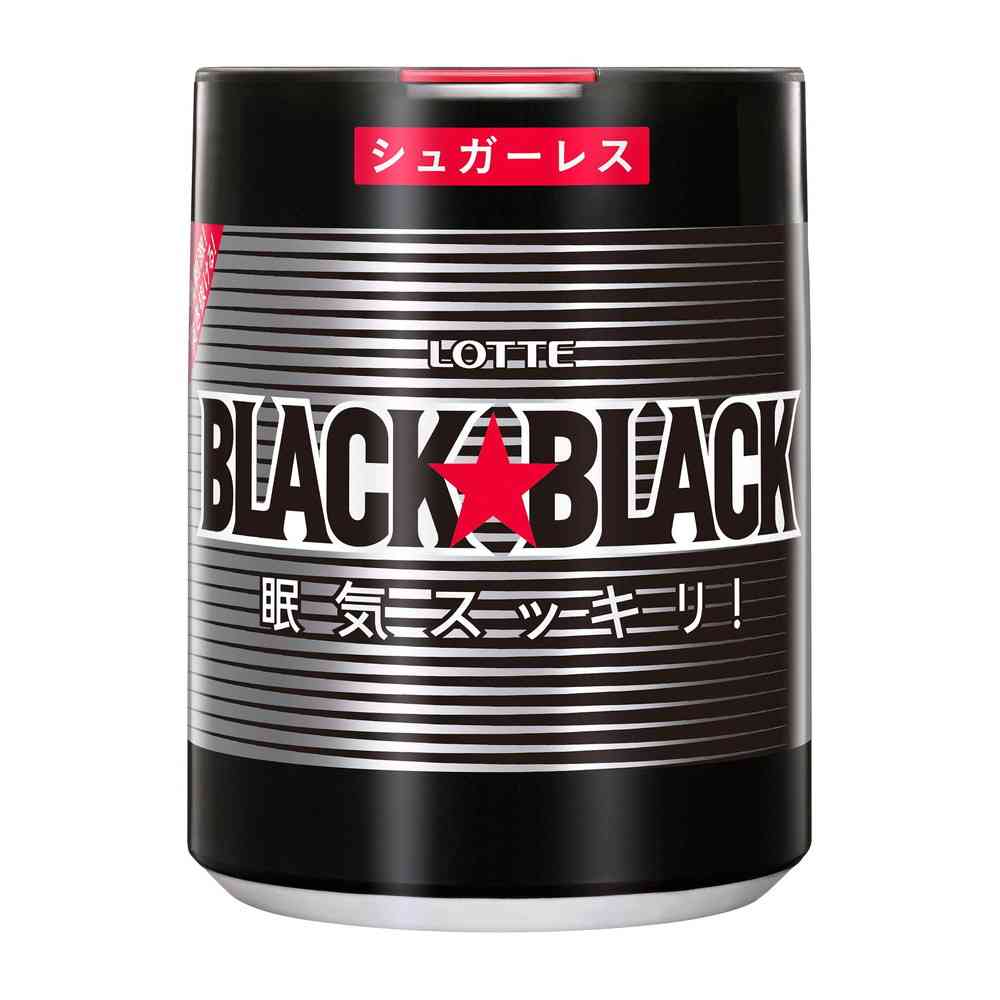 ◆ロッテ ブラックブラック 粒 ワンプッシュボトル 133g   【6個セット】