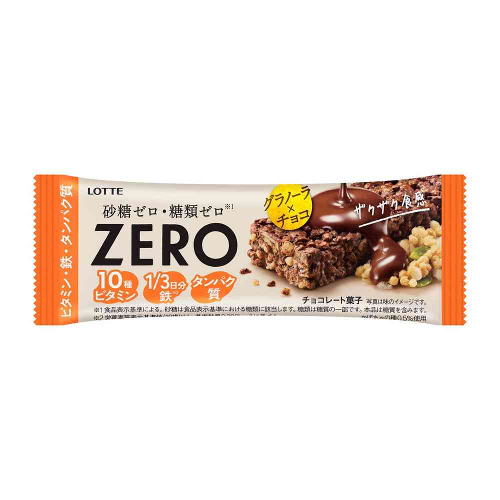 ◆ロッテ ゼロ グラノーラ チョコバー 1本入   【12個セット】