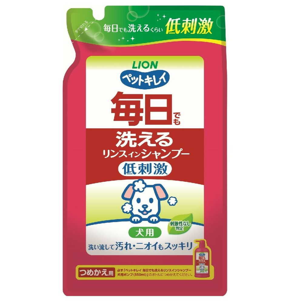 ペットキレイ 毎日でも洗える リンスインシャンプー 犬用 つめかえ用 400ML