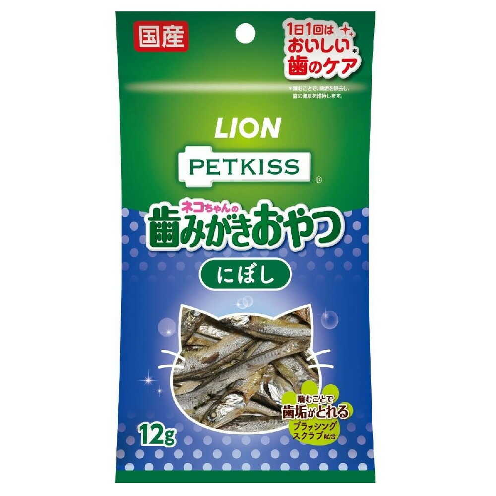 PETKISS 猫ちゃんの歯みがきおやつ にぼし 12G
