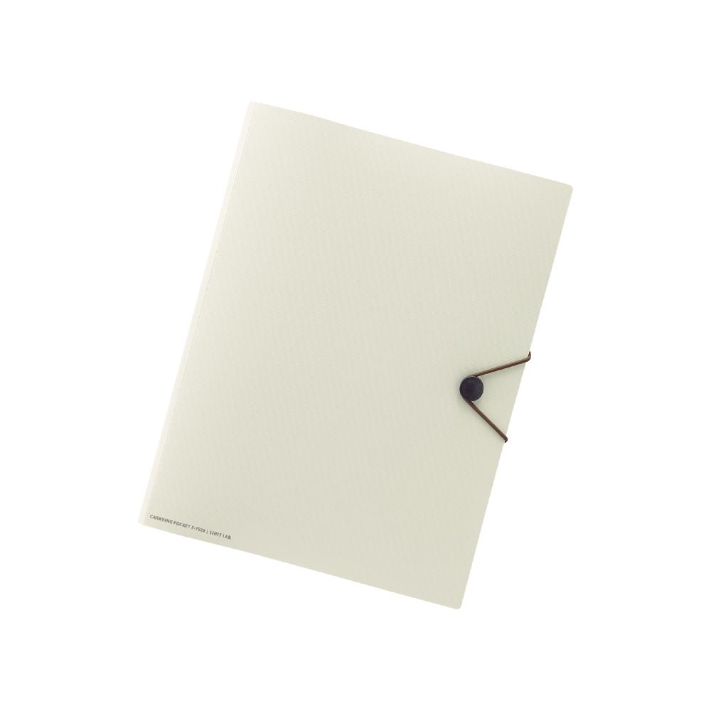 リヒト SMART FIT キャリングポケット A4 ベージュ  1個