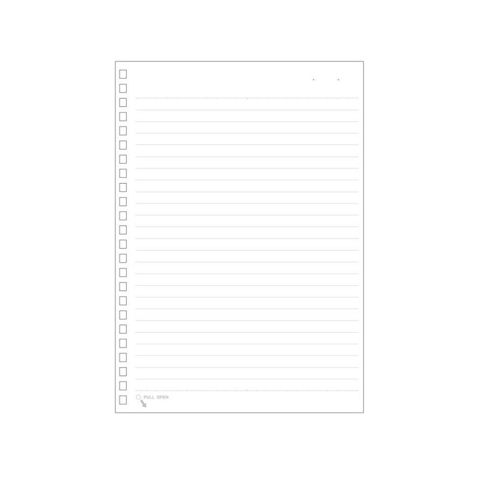 LIHIT LAB. オープンリングノート ツイストノート 適合リーフ 横罫A罫 A5  1組 30枚