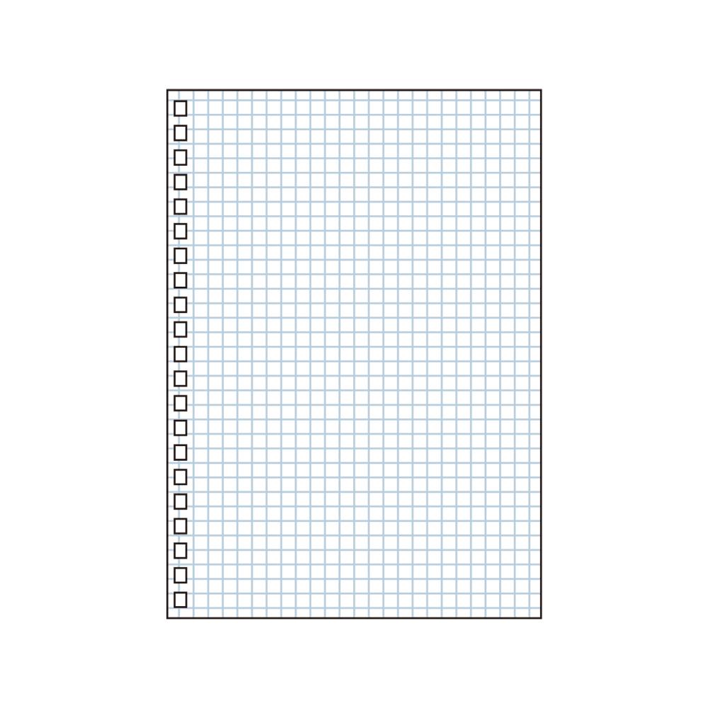 LIHIT LAB. オープンリングノート ツイストノート 適合リーフ 薄色方眼罫 B6 1組 30枚