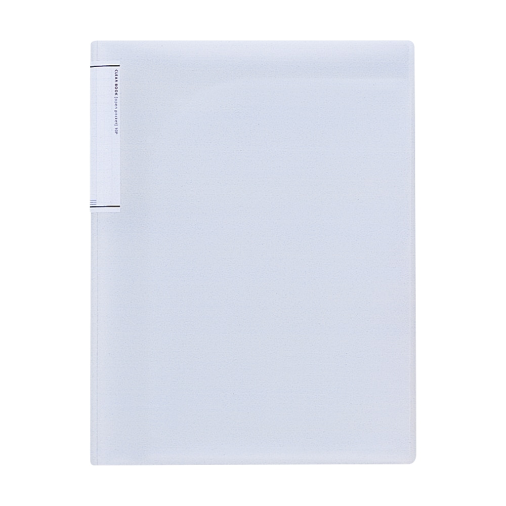 リヒト クリヤーブック(オープンポケット) A4 乳白 ポケット(10ポケット) 5枚