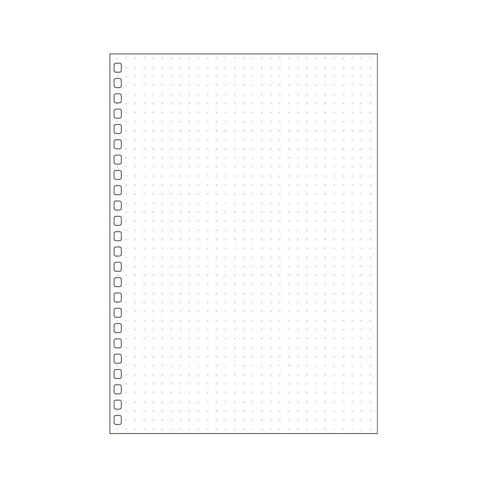 リヒトラブ オープンリングノート・ツイストノート<適合リーフ・ドット方眼罫> A5 30枚