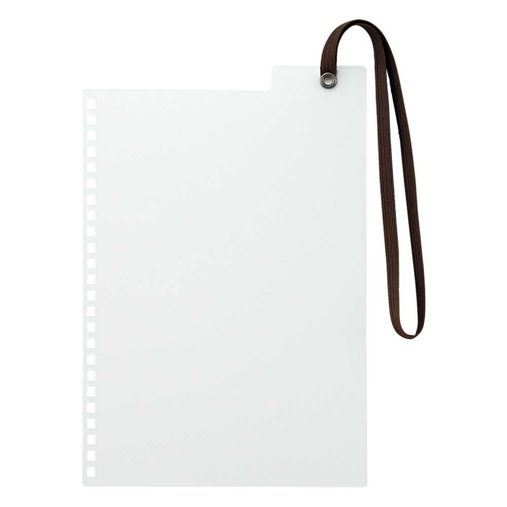 リヒトラブ カスタマイズ オープンリングノート ゴムバンド付き下じき A5 乳白 1枚