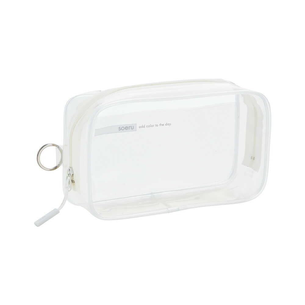 リヒトラブ soeru クリヤーボックスペンケース フロストクリヤー 1個
