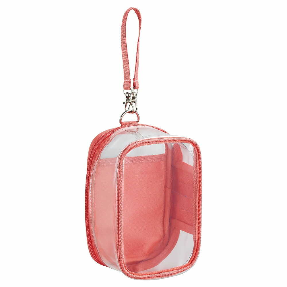 リヒトラブ myfa デコレーションボックスポーチ  コーラルレッド  1個