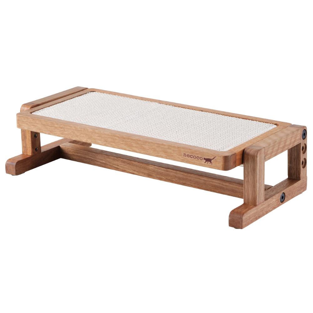 necoco 高さと角度を変えられるウッディキャットテーブル メーカー直送▼返品・キャンセル不可【他商品との同時購入不可】