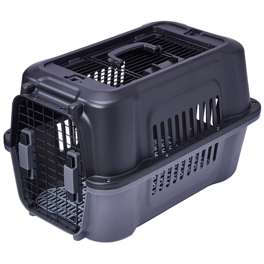 犬猫用キャリー 2ドア タフハウスキャリー ブラック M 【直送品】 返品・キャンセル・他商品と同時購入は不可