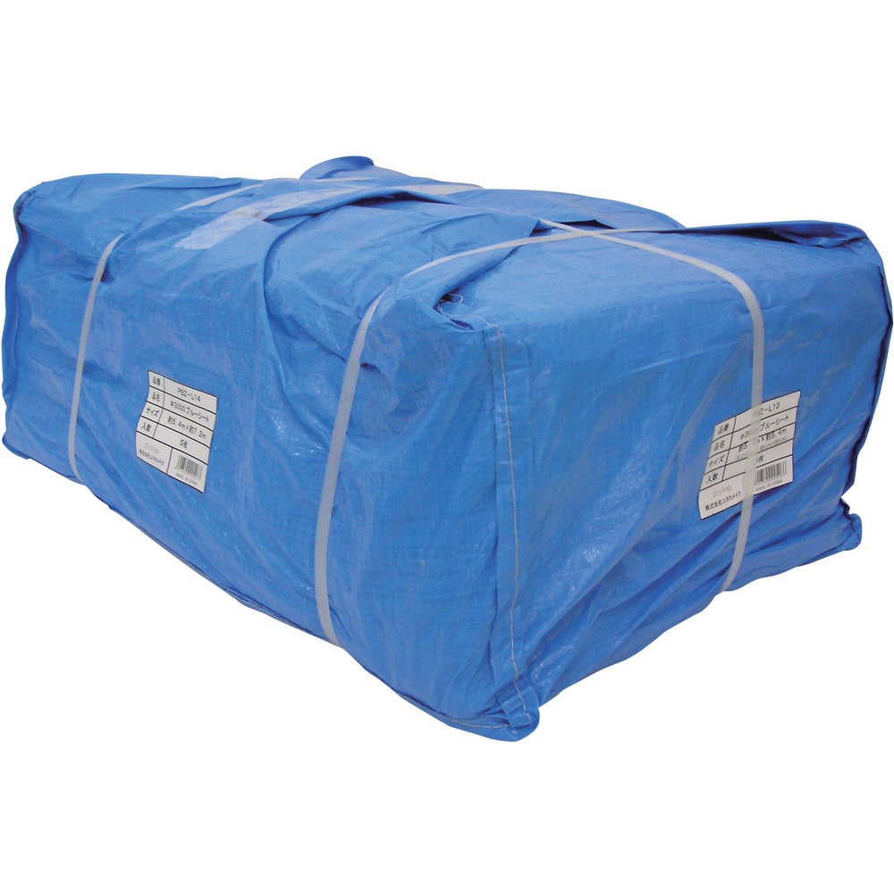 #3000ブルーシート大畳み 5.4m×7.2m (5枚入) メーカー直送 ▼返品・キャンセル不可【他商品との同時購入不可】