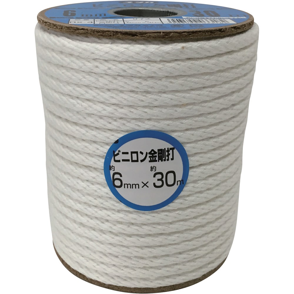 ユタカメイク ロープ ビニロン金剛打ロープボビン 6φ×30m メーカー直送 ▼返品・キャンセル不可【他商品との同時購入不可】