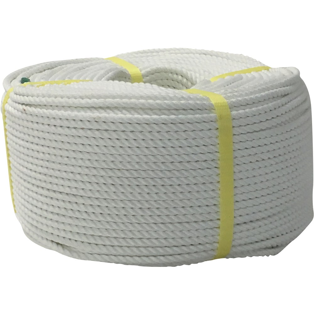 ユタカメイク ロープ ポリエステルロープ巻物 6φ×200m メーカー直送 ▼返品・キャンセル不可【他商品との同時購入不可】