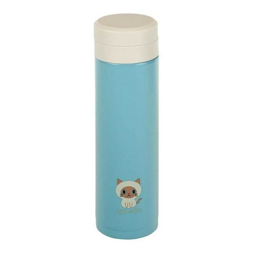 和平フレイズ にゃんこれマグ 300ml ちょこん 水色