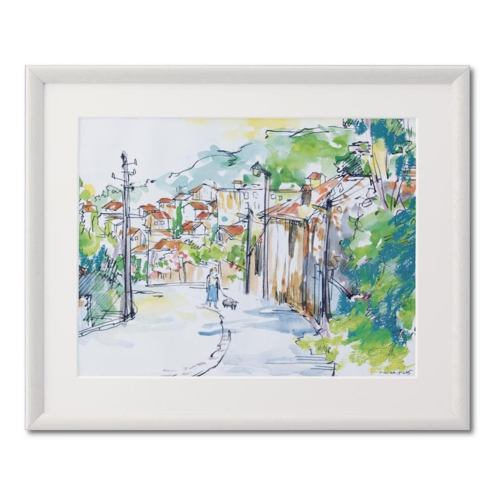 スケッチ額 パルク F6 ホワイト 33H00300606 【直送品】 返品・キャンセル・他商品と同時購入は不可