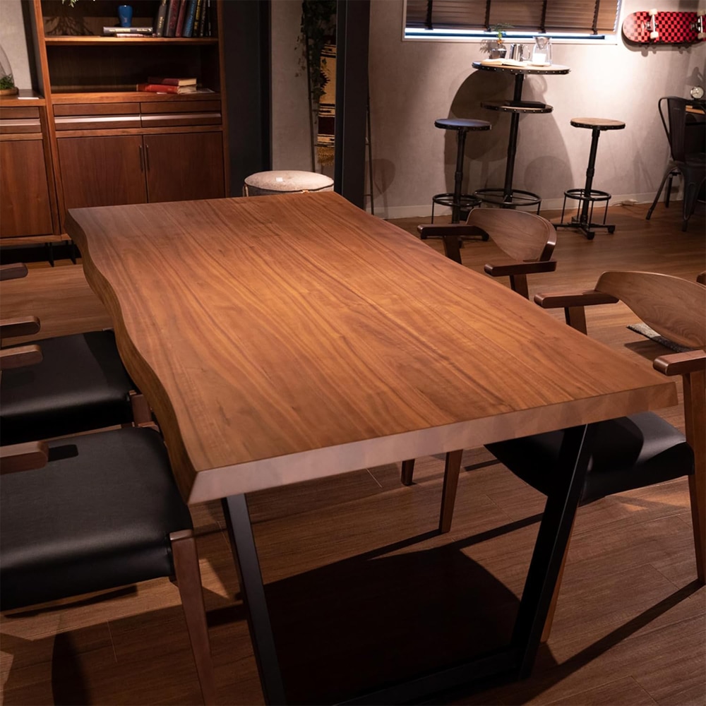 ダイニングテーブル Moana 150 ウォールナット突板 メーカー直送▼返品・キャンセル不可【他商品との同時購入不可】