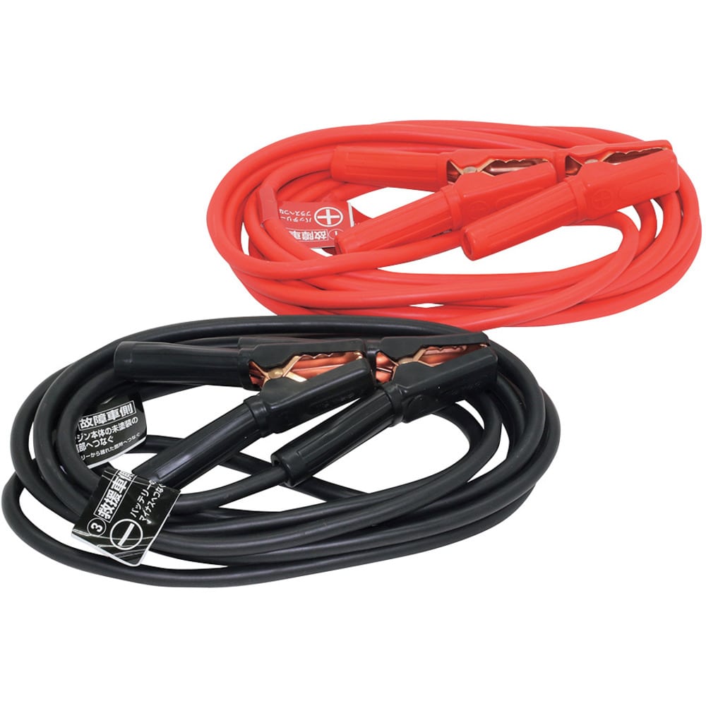 ブースターケーブル DC12V/24V・100A 5m メーカー直送 ▼返品・キャンセル不可【他商品との同時購入不可】