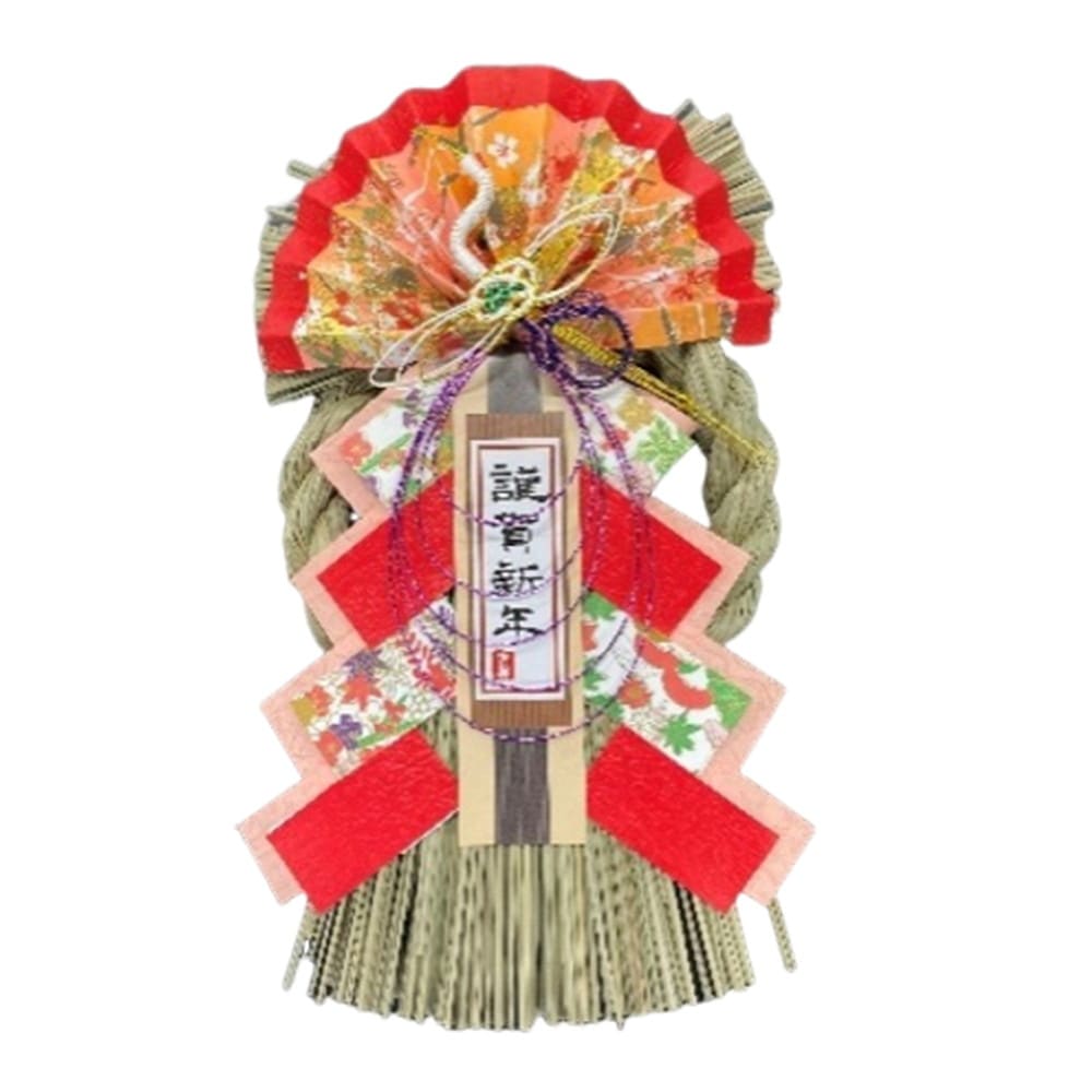 正月飾り 秀〆 リース（春鶴）▼返品不可