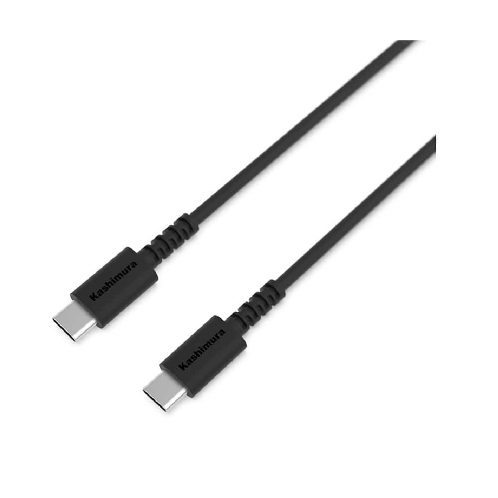 カシムラ USB充電&同期ケーブル 1.2m C‐C BK AJ635
