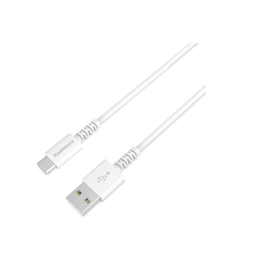 カシムラ USB充電&同期ケーブル 1.2m A‐C WH AJ640
