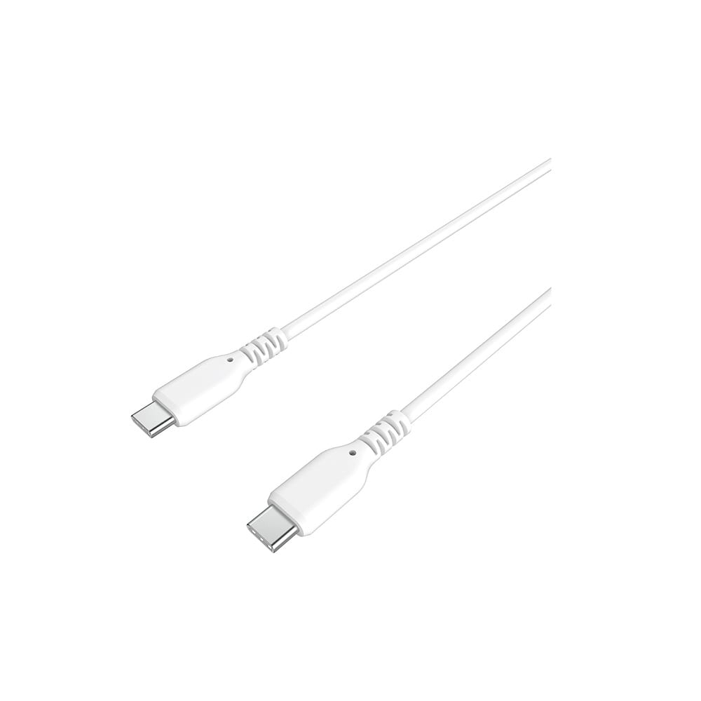 カシムラ USB充電&同期ケーブル 1.2m C-C シリコーン WH AJ655