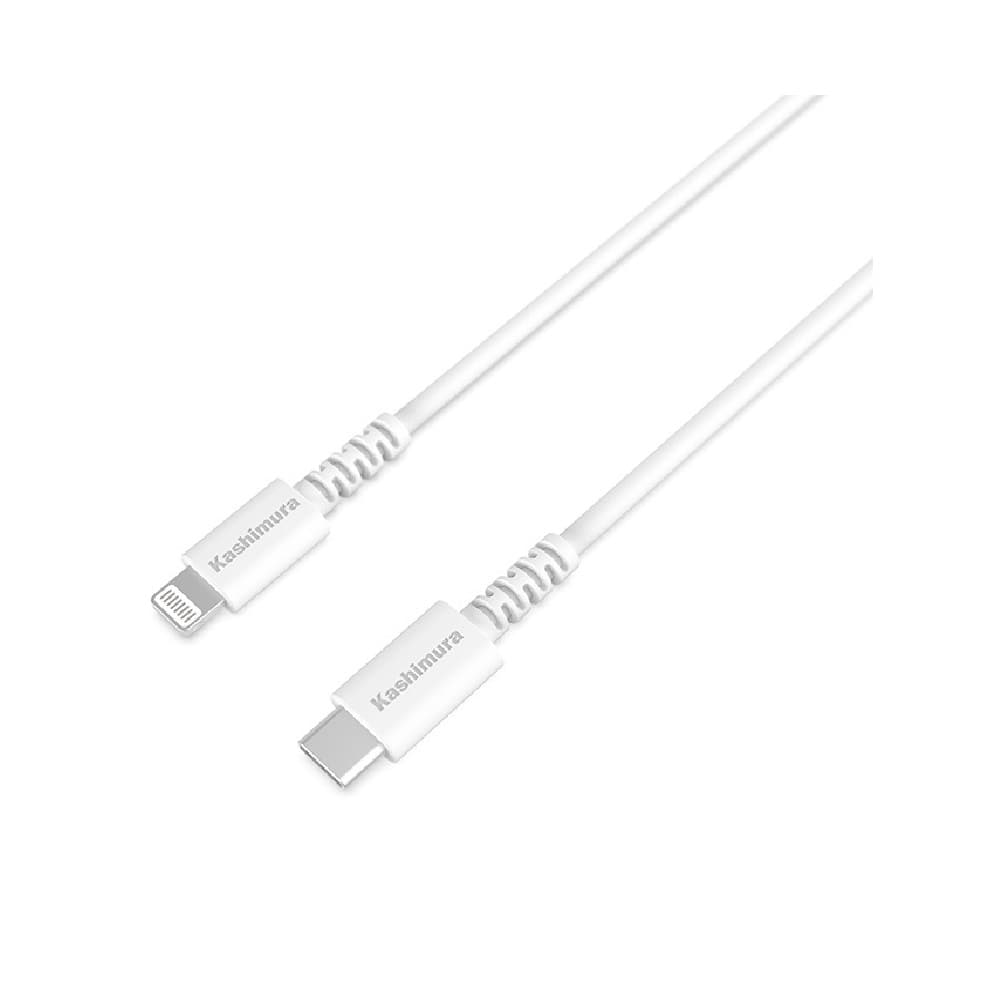 カシムラ USB充電&同期ケーブル 50cm C‐LN WH KL122