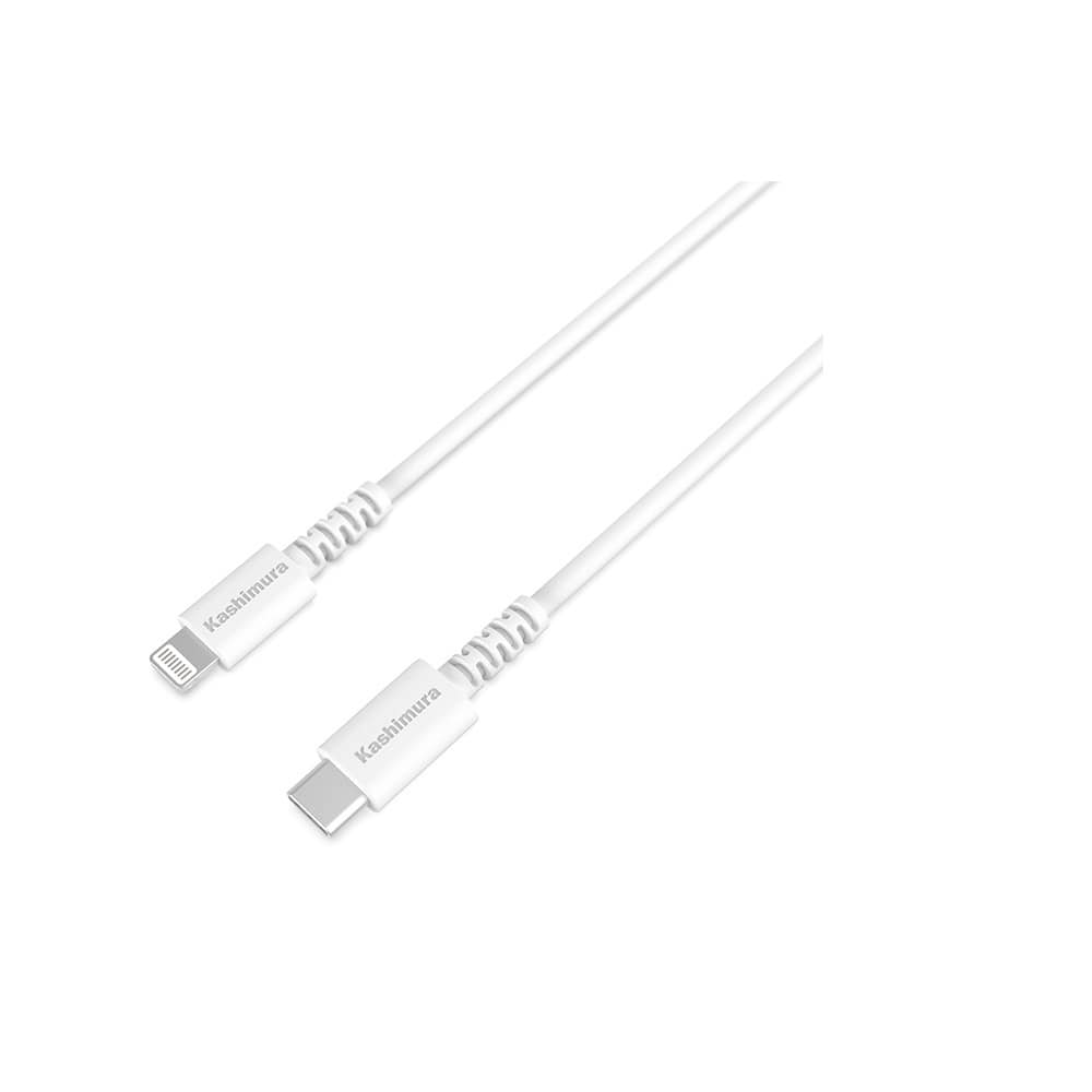 カシムラ USB充電&同期ケーブル 1.2m C‐LN WH KL123