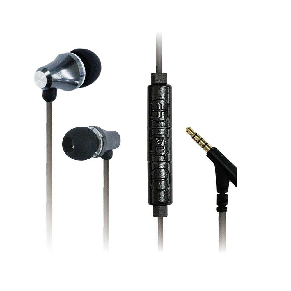 カシムラ 強靭イヤホン リモコンマイク付き BK AE224