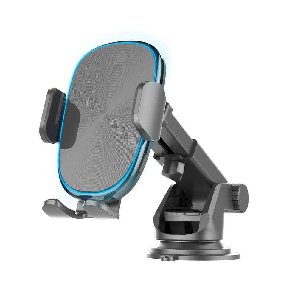 カシムラ QI自動開閉ホルダー イルミライト付 手帳対応 吸盤取り付け KW39