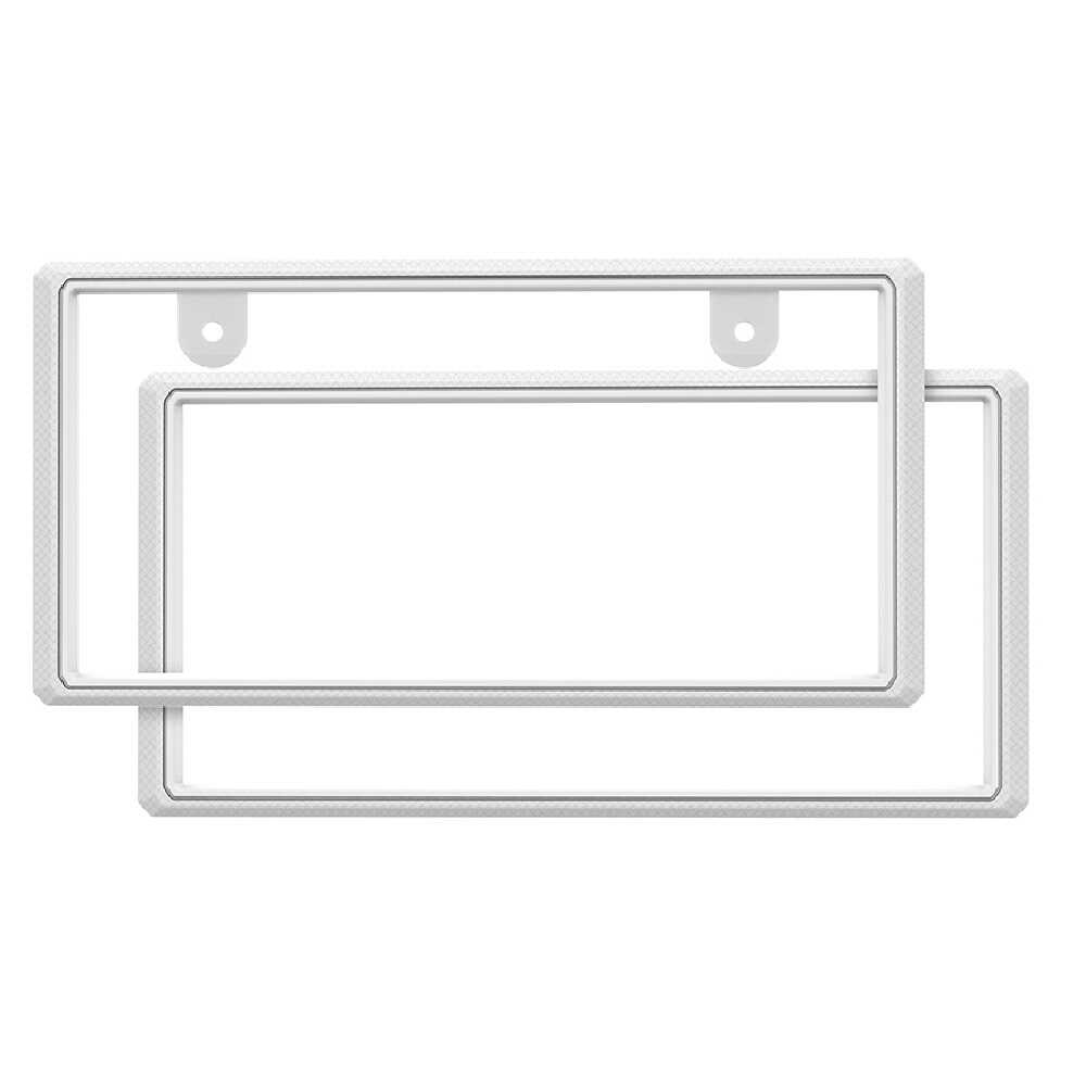 カシムラ ナンバーフレーム ホワイト KS127 2枚入り