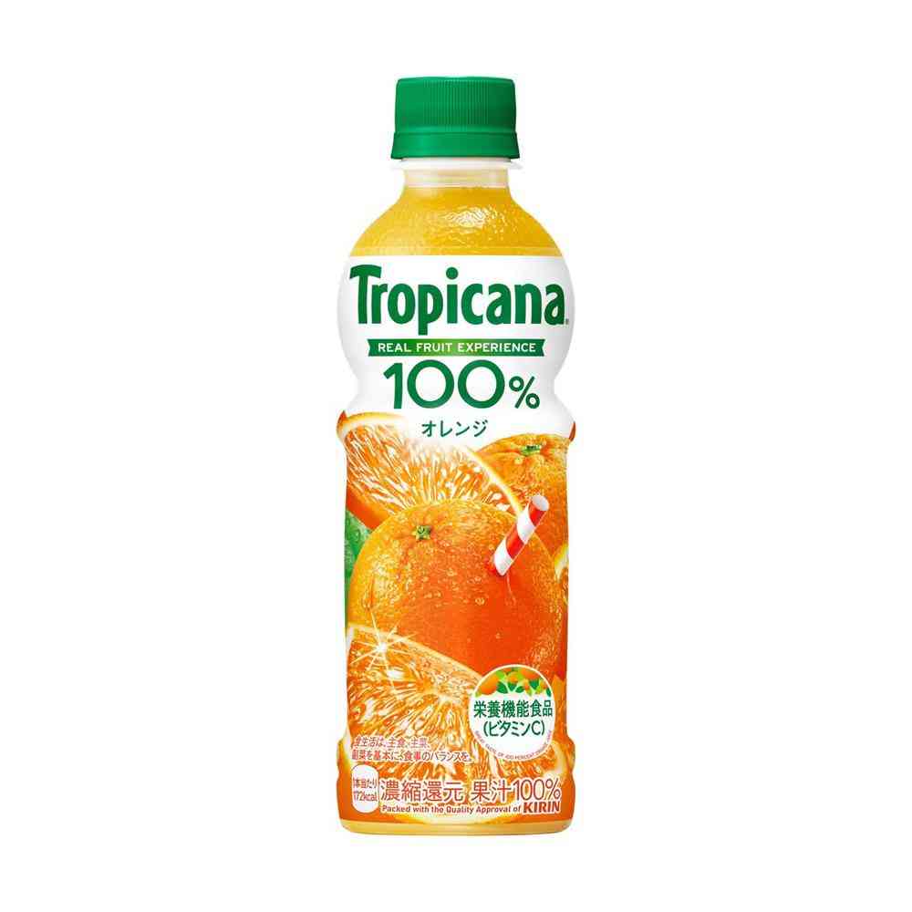 ◆キリン トロピカーナ  100% オレンジ 330ml   【24個セット】