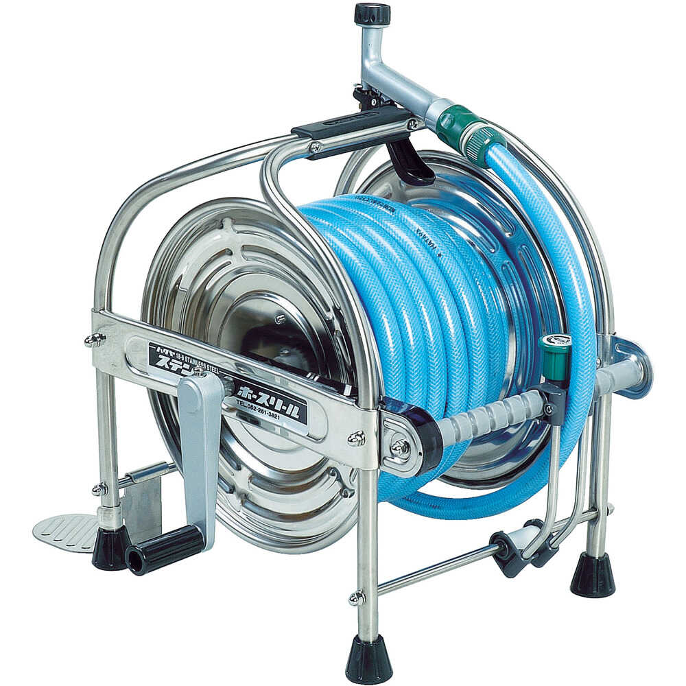 ステンレス(SUS304)ホースリール SSA20P メーカー直送 ▼返品・キャンセル不可【他商品との同時購入不可】