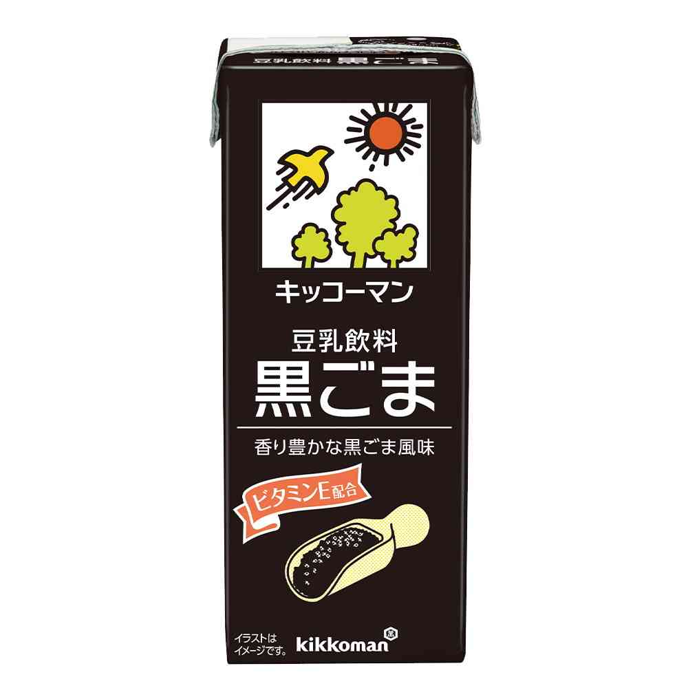 ◆キッコーマン 豆乳飲料 黒ごま 200ml   【18個セット】