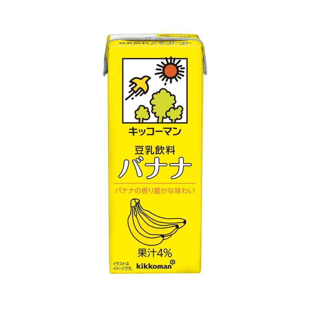 ◆キッコーマン 豆乳飲料 バナナ 200ml   【18個セット】