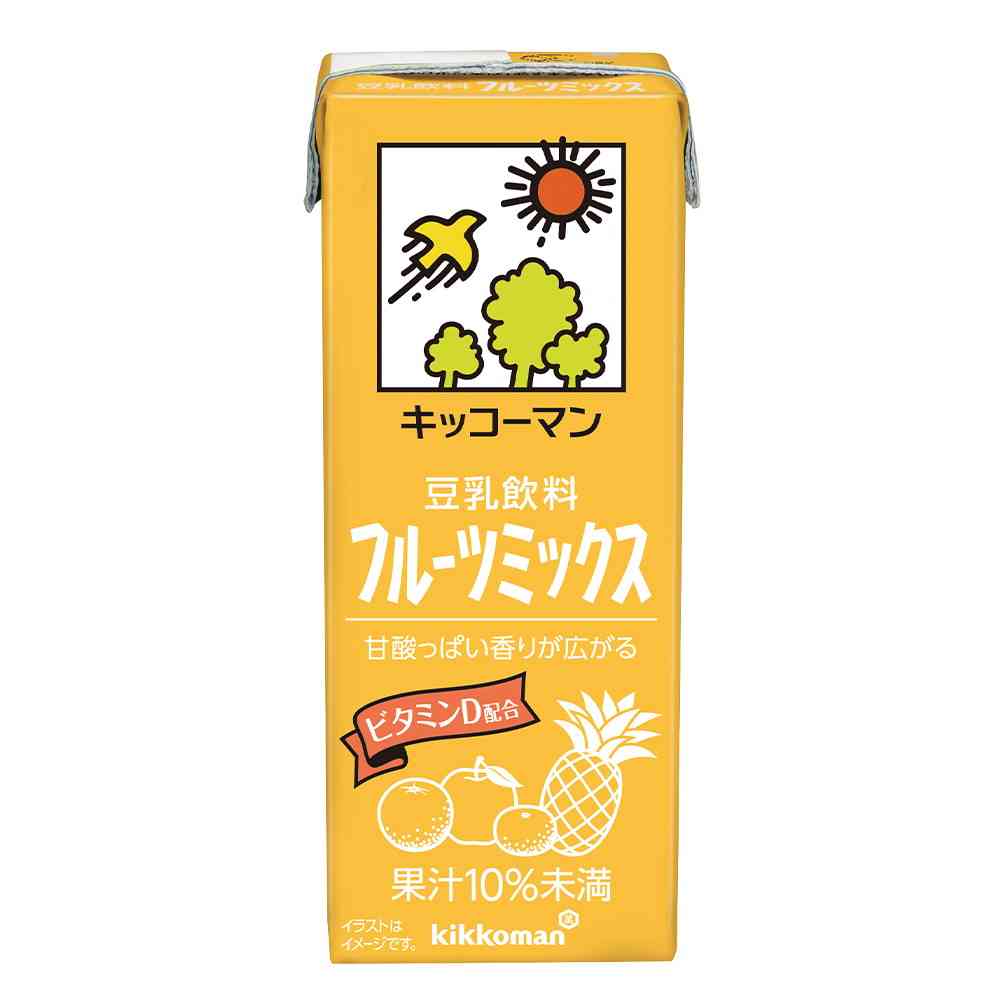 ◆キッコーマン 豆乳飲料 フルーツミックス 200ml   【18個セット】