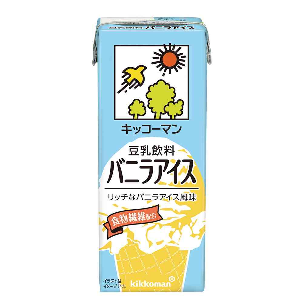 ◆キッコーマン 豆乳飲料 バニラアイス 200ml   【18個セット】