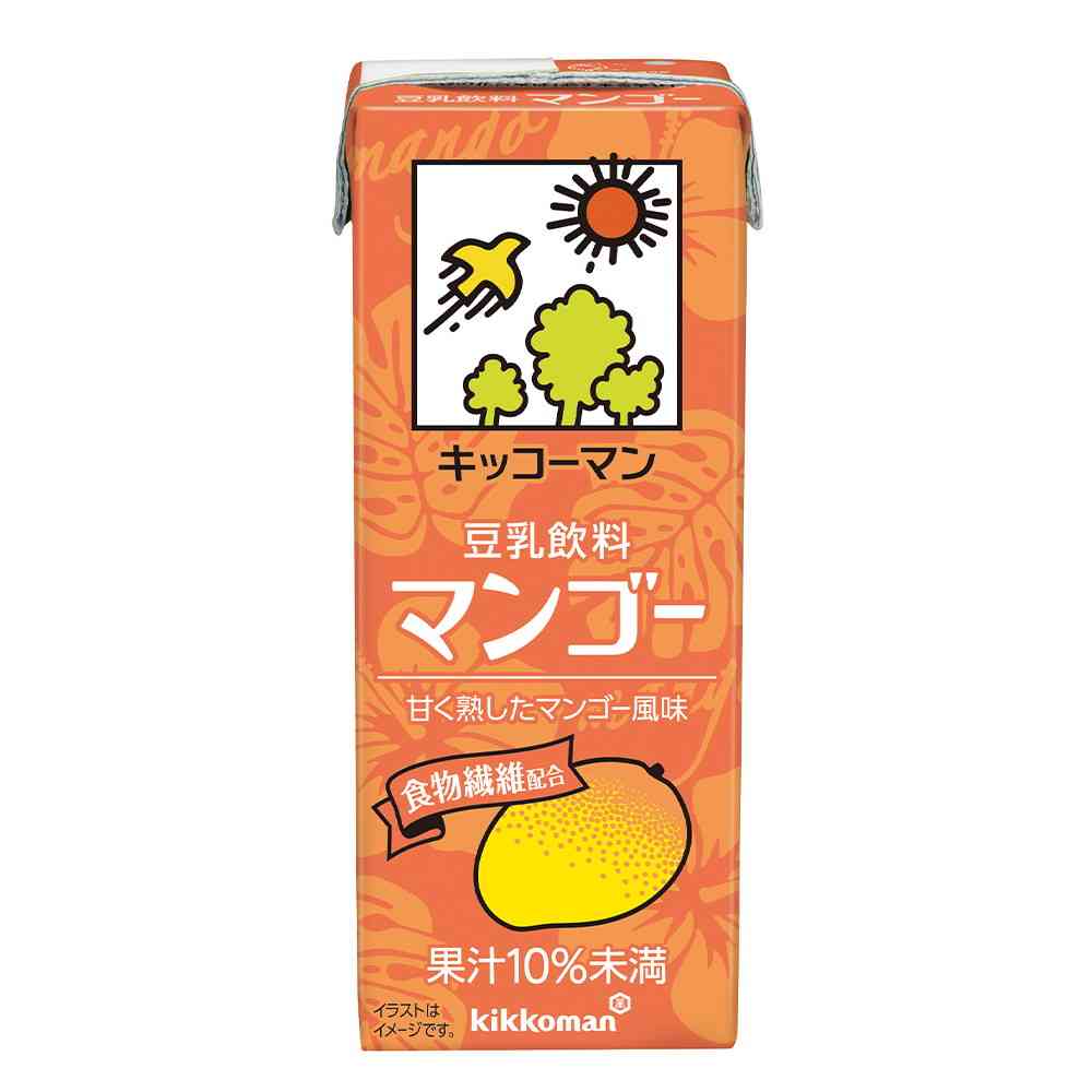 ◆キッコーマン 豆乳飲料 マンゴー 200ml   【18個セット】