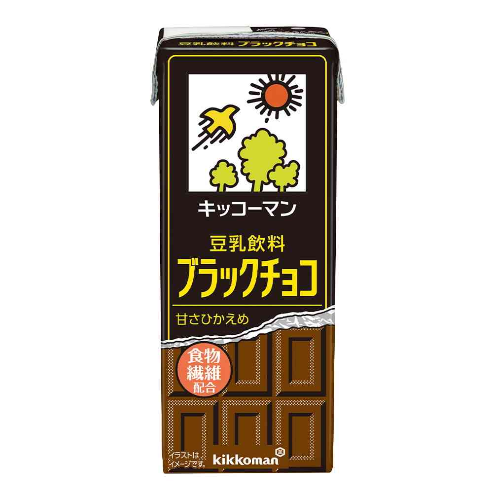 ◆キッコーマン 豆乳飲料 ブラックチョコ 200ml   【36個セット】