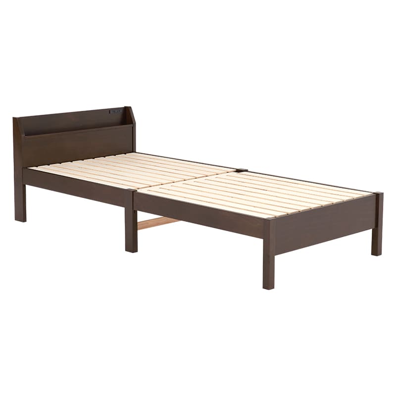 組立簡単 シングルベッド MB-5096S-DBR メーカー直送 ▼返品・キャンセル不可【他商品との同時購入不可】