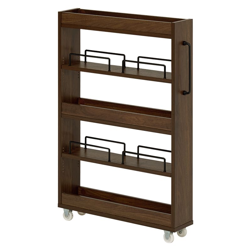 隙間収納ワゴン 幅12cm RCC-1532BR メーカー直送 ▼返品・キャンセル不可【他商品との同時購入不可】