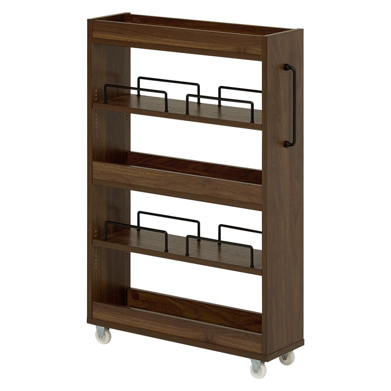 隙間収納ワゴン 幅16cm RCC-1533BR メーカー直送 ▼返品・キャンセル不可【他商品との同時購入不可】