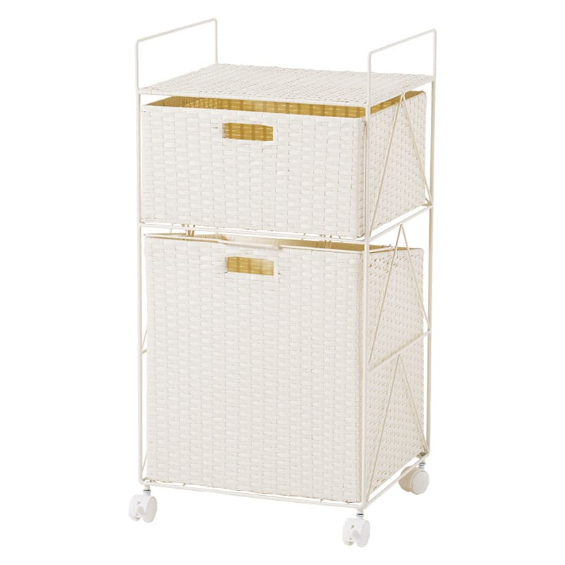 ランドリー 幅40cm RAN-2457WH メーカー直送 ▼返品・キャンセル不可【他商品との同時購入不可】