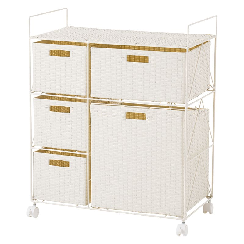 ランドリー 幅65cm RAN-2458WH メーカー直送 ▼返品・キャンセル不可【他商品との同時購入不可】