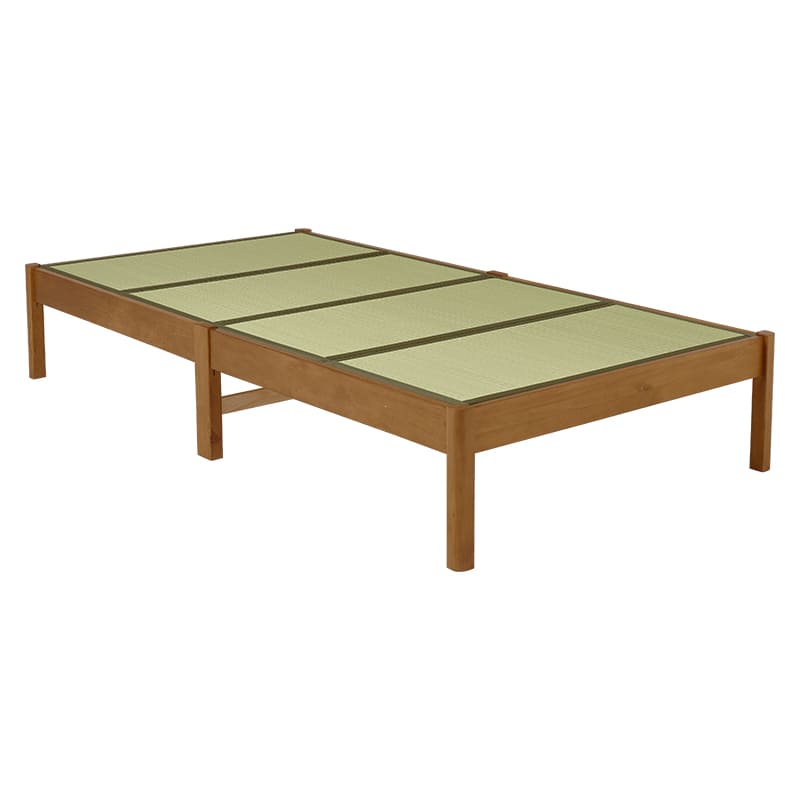 組立簡単 畳シングルベッド MB-5146S-LBRクラマ メーカー直送 ▼返品・キャンセル不可【他商品との同時購入不可】