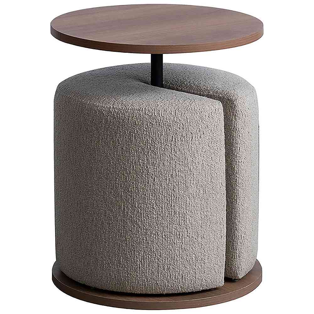 サイドテーブルスツール リエン CST-N4455 ブラウン  組立必要 【直送品】 返品・キャンセル・他商品と同時購入は不可