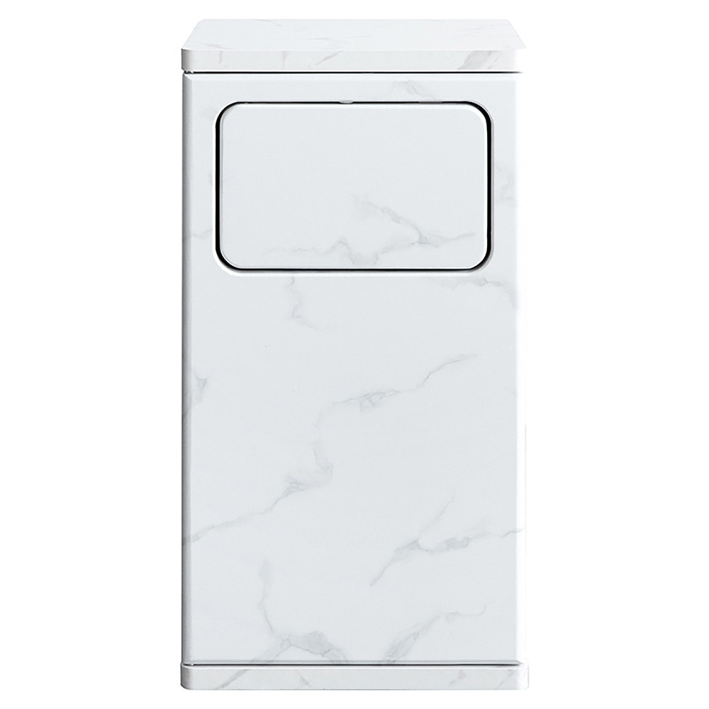 ダストボックス エンプロー DB-480R 大理石柄ホワイト メーカー直送 ▼返品・キャンセル不可【他商品との同時購入不可】