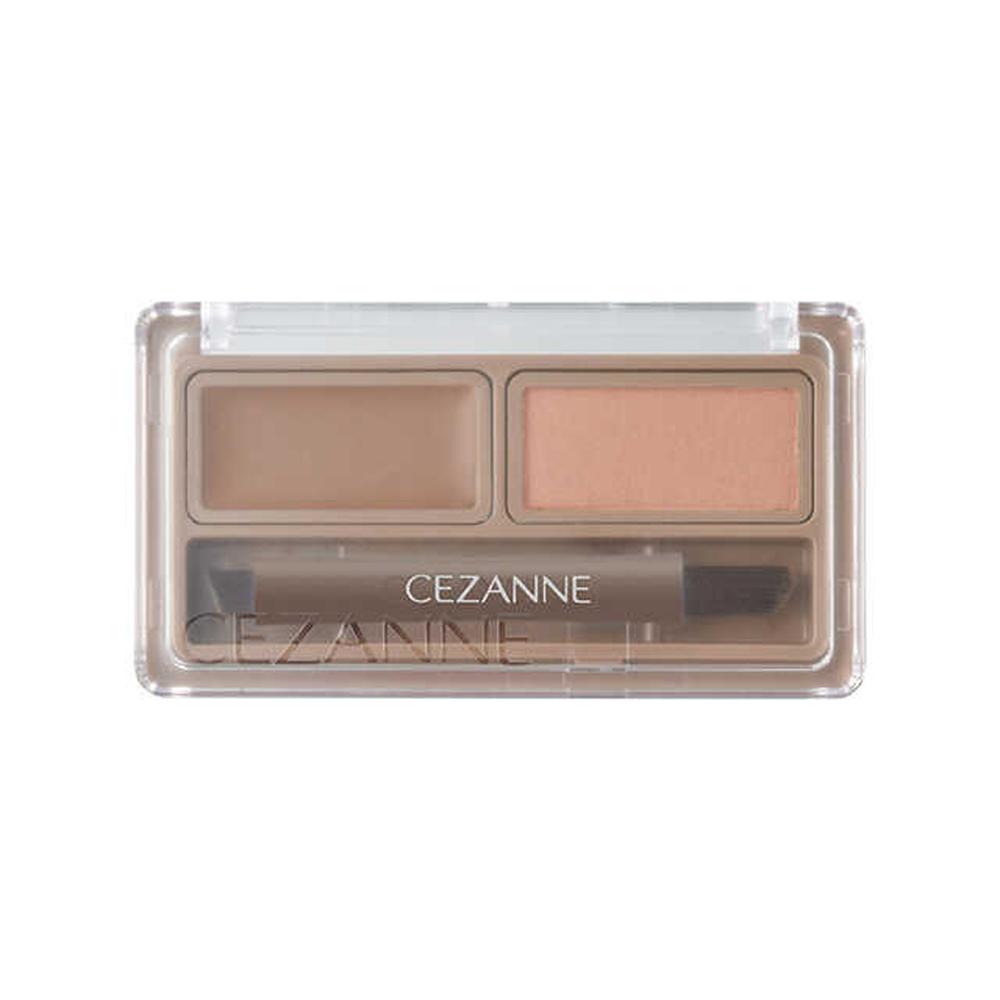 セザンヌ アイブロウ ワックス＆パウダーW2 ナチュラルブラウン 1.9g