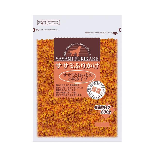 九州ペットフード お買い得ふりかけ 鶏ささみとお芋 小粒タイプ 230g