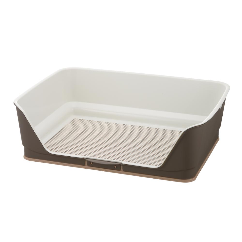 お掃除簡単ステップ壁付トイレ ワイド ダークブラウン メーカー直送▼返品・キャンセル不可【他商品との同時購入不可】